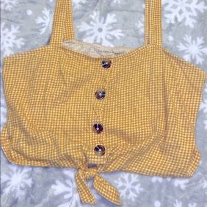 Cute yellow cropped tank